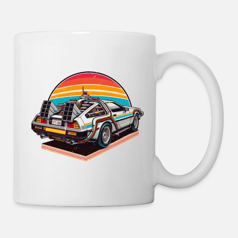 Future Car Fast Car Retro Vintage - Mug - white