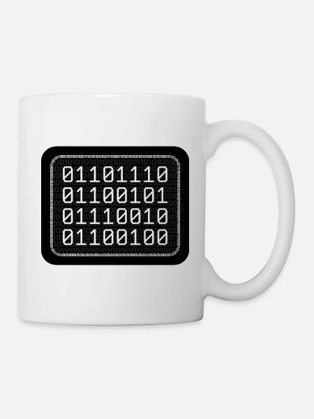 Nerd Binary - Tasse - Weiß