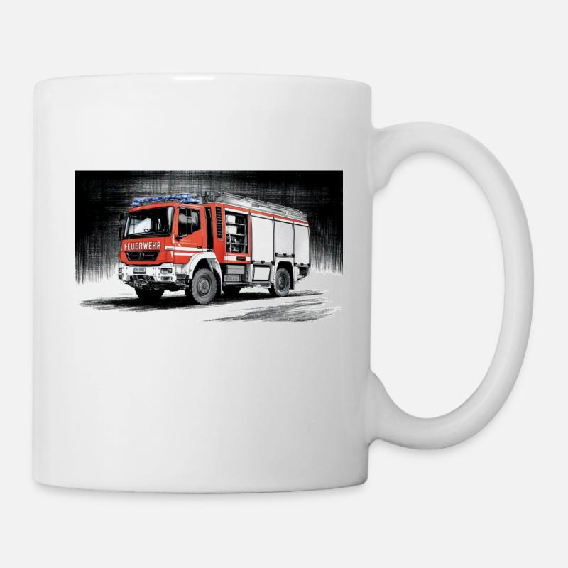 Fire Truck - Mug - white
