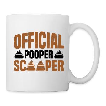 Official Pooper Scooper 60 - Tasse - Weiß - Rechts