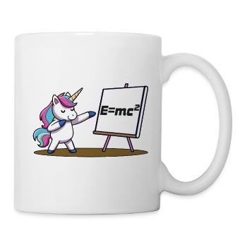 Cleveres Einhorn - Tasse - Weiß - Rechts