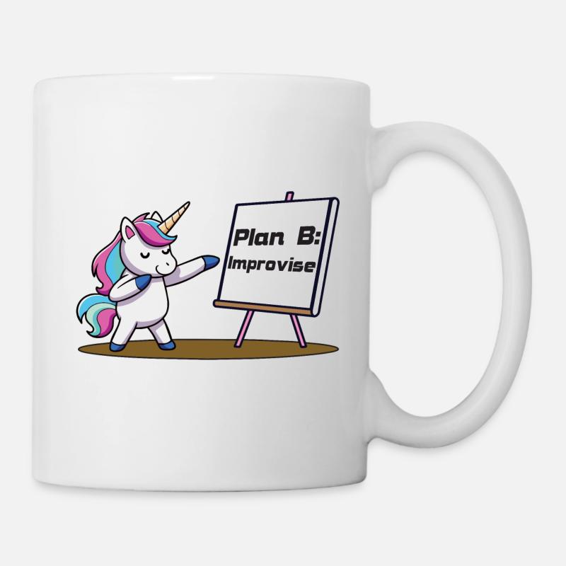 Plan B: Improvise - Tasse - Weiß
