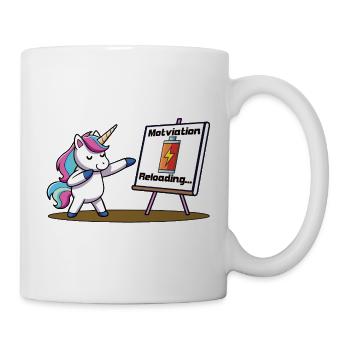 Motivation laden - Tasse - Weiß - Rechts