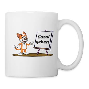 Lass uns Gassi gehen - Tasse - Weiß - Rechts