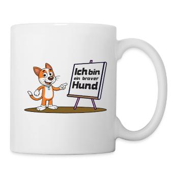 Braver Hund - Tasse - Weiß - Rechts