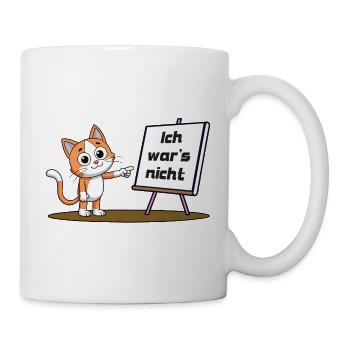 Ich war's nicht - Tasse - Weiß - Rechts