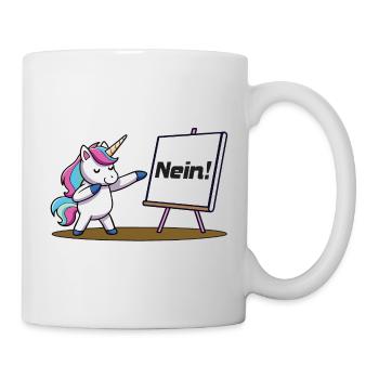Nein - Tasse - Weiß - Rechts