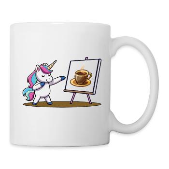 Kaffee - Einhorn - Tasse - Weiß - Rechts