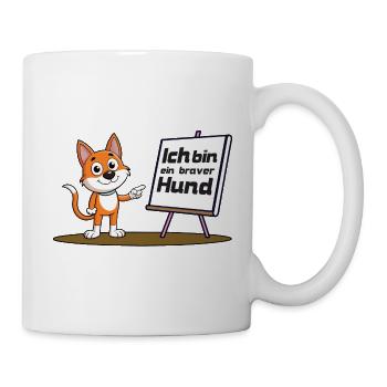 Braver Hund - Tasse - Weiß - Rechts