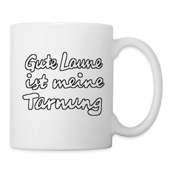 Gute Laune ist meine Tarnung - Tasse - Weiß - Rechts