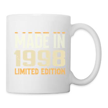 Tolles Geschenk zum Jubiläum 1998 von 1998 Retro - Tasse - Weiß - Rechts