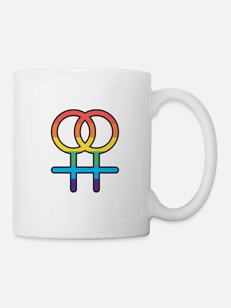 Lesbian Luminance - Tasse - Weiß