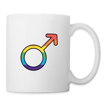 Male - Tasse - Weiß - Rechts