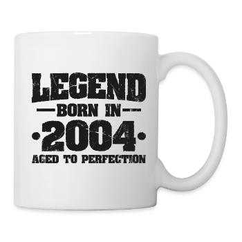 Légende depuis 2004 Vintage Born Anniversaire - Mug blanc - blanc - Droite