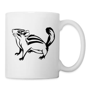 Tamia mignon souligné - Mug blanc - blanc - Droite