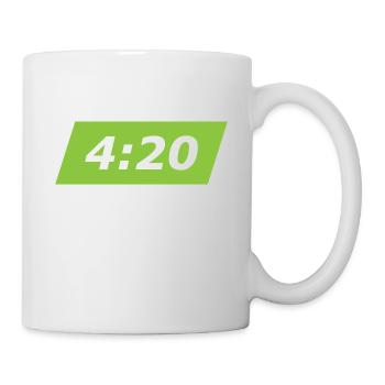 420 Blaze it Uhr - Tasse - Weiß - Rechts
