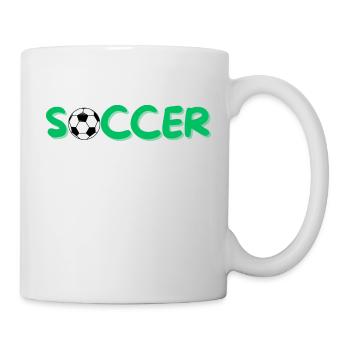Soccer - Tasse - Weiß - Rechts