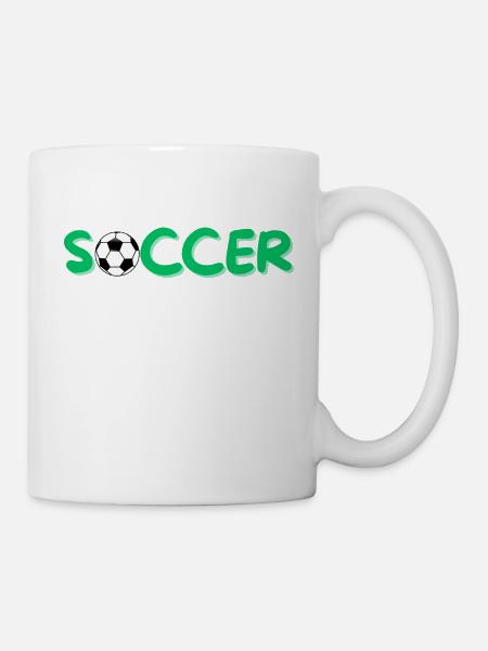 Soccer - Tasse - Weiß