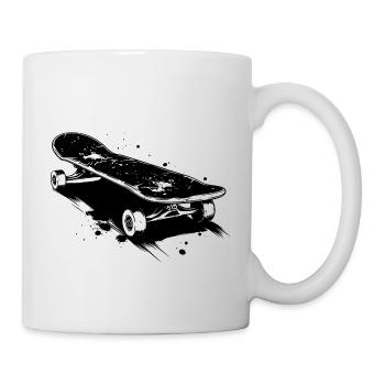 Skateboard Drawing - Mug - white - Right