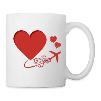 Liebe lässt mich reisen - Tasse - Weiß - Rechts