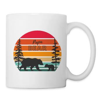 Papa Bear - Tasse - Weiß - Rechts