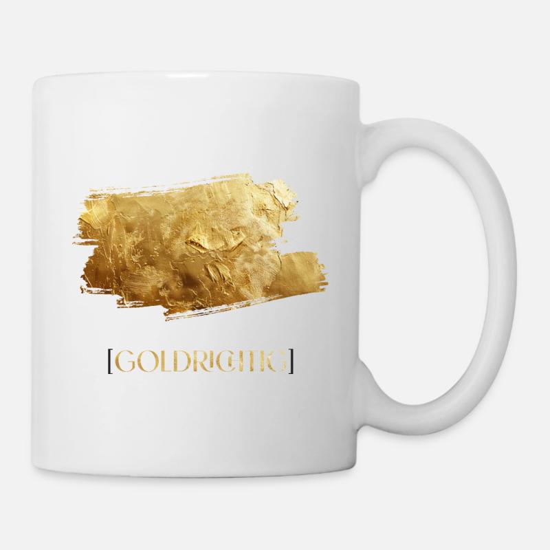 Goldrichtig - Tasse - Weiß