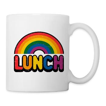 LGBTQ-Regenbogen-Mittagessen - Bunte Pride - Tasse - Weiß - Rechts