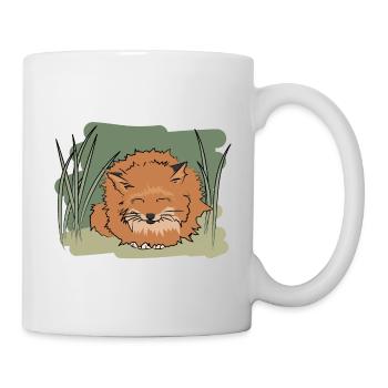 Illustration design "Fox Kisses" - Mug - white - Right