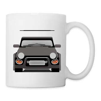 Minimalist car frontal - Mug - white - Right