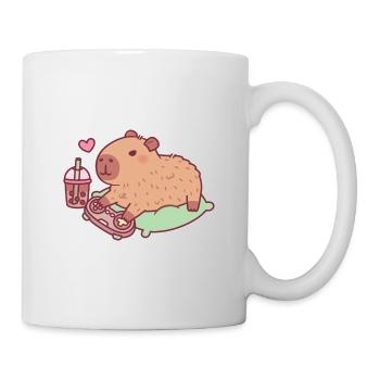 Süßes Capybara Chillen Mit Videospielen Und Boba - Tasse - Weiß - Rechts