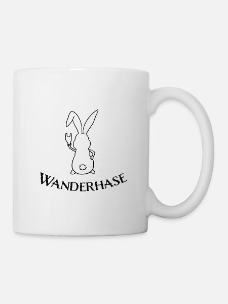 Wanderhase - Tasse - Weiß