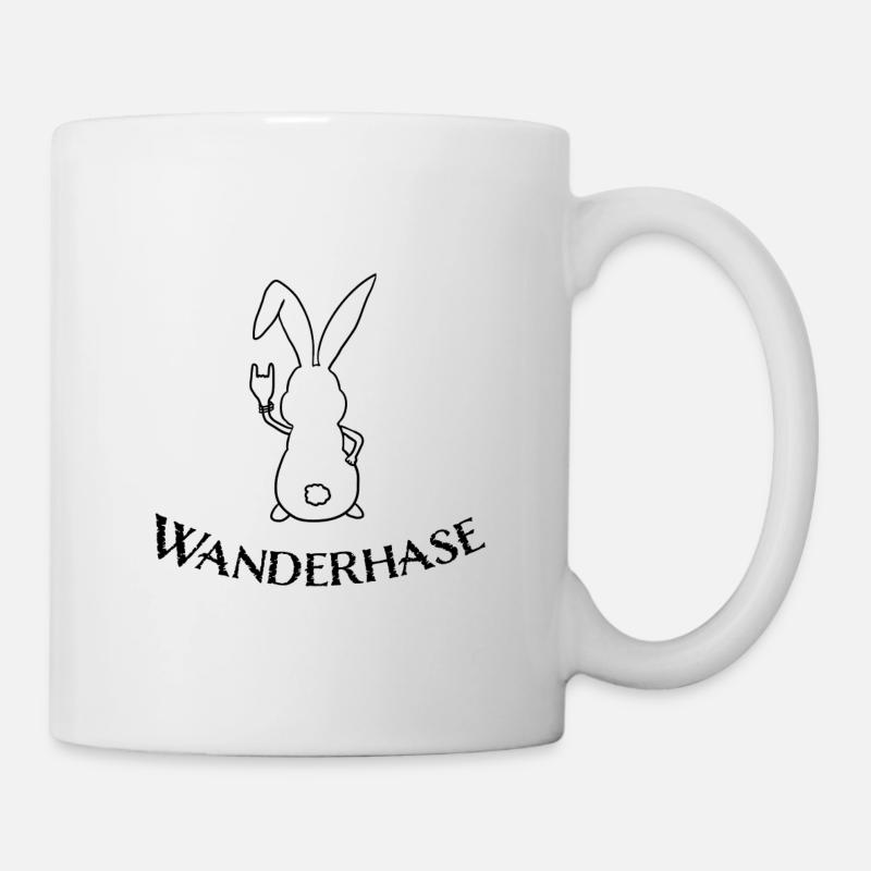 Wanderhase - Tasse - Weiß