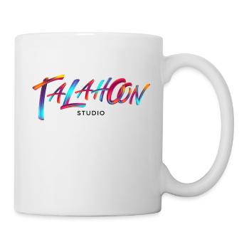 Talahoon Studios Rainbow Brushed (bright clothes) - Tasse - Weiß - Rechts