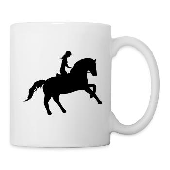 Rider and horse united - Mug - white - Right