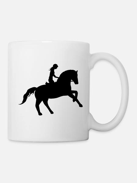 Reitsport Eleganz - Tasse - Weiß