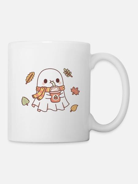 Süßer Geist Trinkt Kürbis Gewürz Latte Herbst - Tasse - Weiß