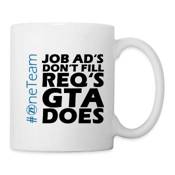 Job Ad's don't fill Req's - Tasse - Weiß - Rechts