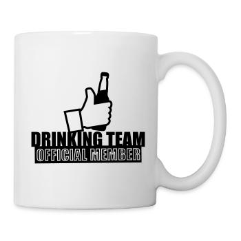 Official member of the drinking team - Fun - Mug - white - Right