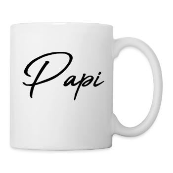 PAPI. PAPA. FÊTE DES PÈRES. BONNE FÊTE PAPA - Mug blanc - blanc - Droite
