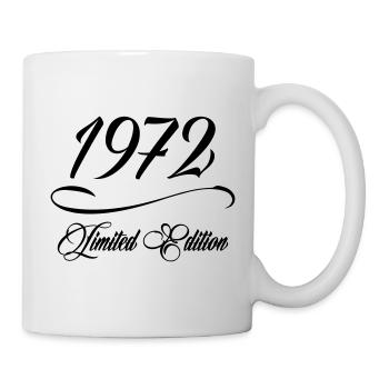 Limited Edition 1972 - Geburtstag 1972 - Tasse - Weiß - Rechts