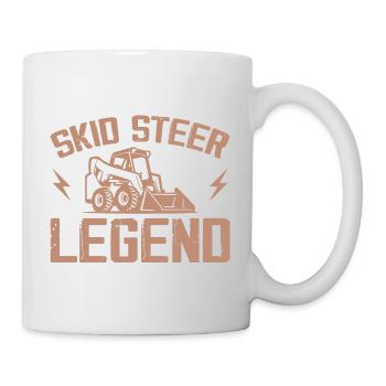 Never Underestimate An Old Man With A Skid Steer - Mug - white - Right