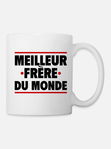 Meilleur frère du monde, idée cadeau frere - Mug blanc - blanc