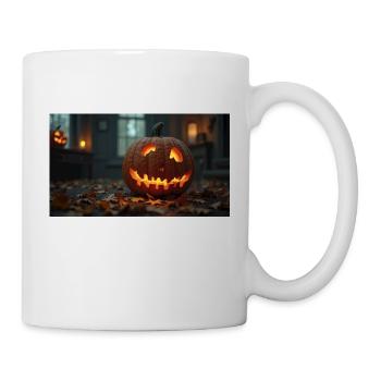 Pumpkin In A Haunted House - Mug - white - Right