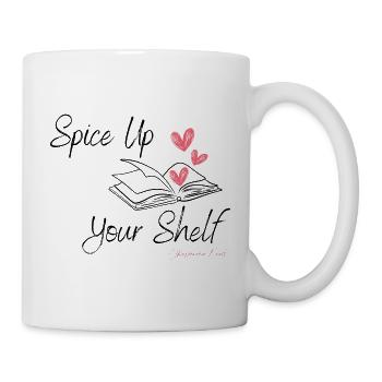 Spice Up Your Shelf (black text) - Mug - white - Right