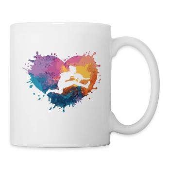 Hobby Horsing Herz - Tasse - Weiß - Rechts