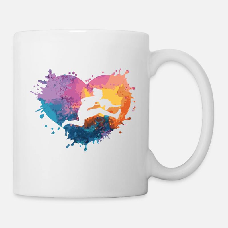Hobby Horsing Herz - Tasse - Weiß
