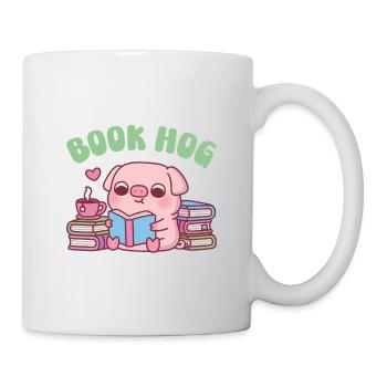 Cochon mignon aime lire Livre Cochon drôle - Mug blanc - blanc - Droite