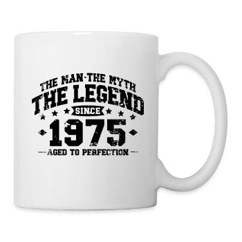1975 Vintage Born Man Mythe Légende - Mug blanc - blanc - Droite