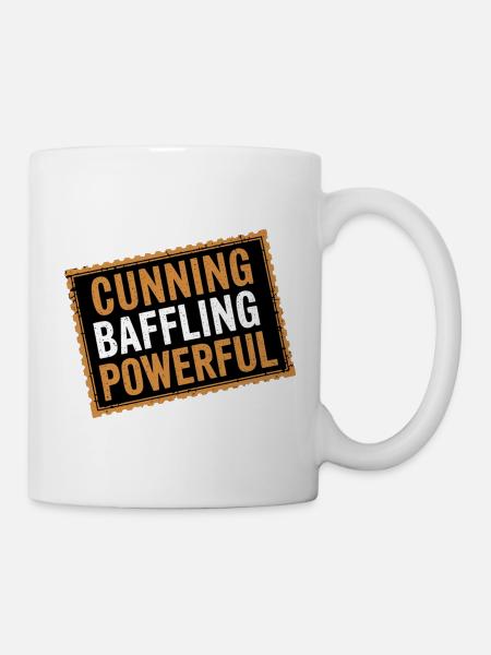 Cunning Baffling Powerful 13 - Tasse - Weiß