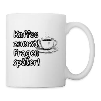 lustiges Spruch T-shirt – Dein Statement-Shirt - Tasse - Weiß - Rechts